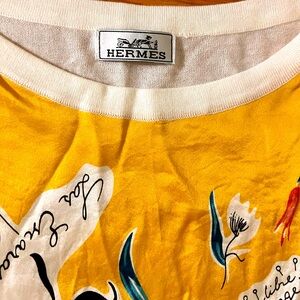Hermes Graphic horse print light sweater
